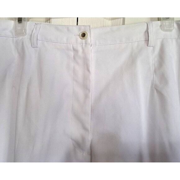 Coral Bay Golf Women's 16 White Cropped Pants Embroidered Hem 21.5" Inseam - Picture 9 of 12